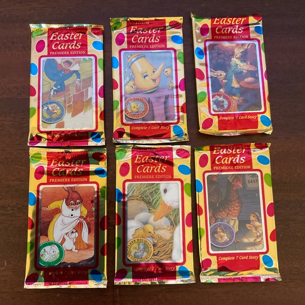 34 NEW Fleer Easter UNOPENED Trading Card Packs Vintage 1995 Premiere Edition